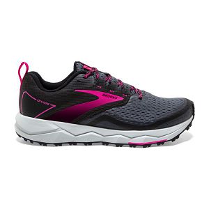 Brooks Divide 2 Womens Trail Running Shoes Black/Pink/White | USA-SNX780354